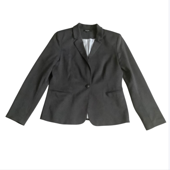 Grey Jersey Blazer - Picture 1 of 6